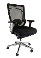 Stoel 97726 Medium Back Ergonomic Mesh Chair Black