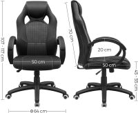 Mahmayi Black Obg56B New Era Gaming Chairs for Playstation, Office, Gaming Station, Home, Study Room
