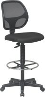 Mahmayi 2813 Deluxe Breathable Black Mesh Back Ergonomic Drafting Chair
