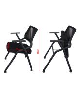 Mahmayi SL 632L Folding Heavy Duty Chair for Home | School | Study Chair Can Withstand upto 150kg - Black