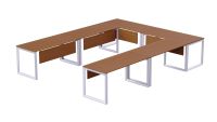 Vorm 136-12 12 Seater Light Walnut U-Shaped Conference-Meeting Table
