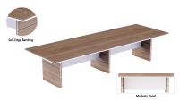 Zelda N31E-36 Conference Table Truffle Brown Davos Oak