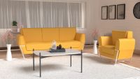Mahmayi GLW SF169-1 PU Leatherette Single Seater Sofa Sandal Modern Sofa Ideal for Home and Office