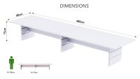 Zelda N31E-48 Conference Table White