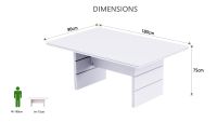 Zelda N31E-18 Conference Table White