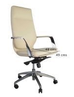 Alba 256 Executive High Back Chair Beige PU