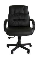 Atvor 708-1 Executive Low Back Chair Black Leather
