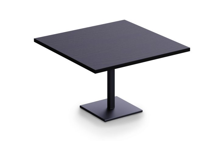 Ristoran 500X500E-120 4 seater Square Base Cafe-Dining-Meeting Table Black