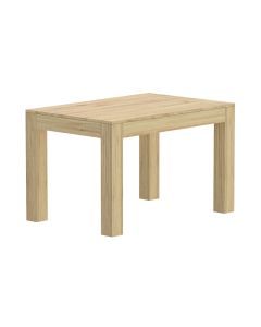 Mahmayi Modern Wooden Dining Table, 4-Seater for Kitchen, Dining Room, Living Room-120cm, Natural Davos Oak