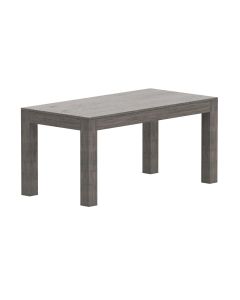 Mahmayi Modern Wooden Dining Table, 6-Seater for Kitchen, Dining Room, Living Room-160cm, Grey Brown Whiteriver Oak