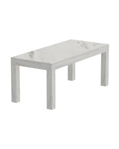 Mahmayi Modern Wooden Dining Table, 8-Seater for Kitchen, Dining Room, Living Room-180cm, White Levanto Marble