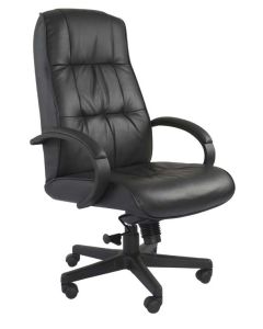 Atvor 708 Executive High Back Chair Black Leather