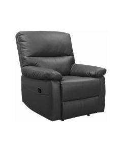 Mahmayi Black UT-S099 Modern Recliner Sofa Single Seater High Quality PU Adjustable Footrest for Living Room, Home Furniture (90x85x100cm)
