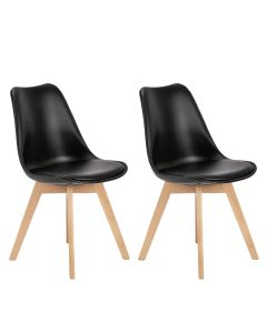 Ultimate Eames Style Retro Cushion Chair - Pack of 2