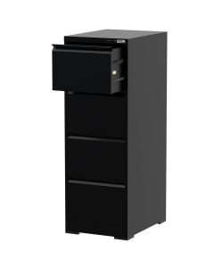 Mahmayi Modern VST4 Digital Filing Cabinet with 4 Drawers, Touch Screen Electronic Password Lock Black Ideal for Cash, Jewelry, Home, Office