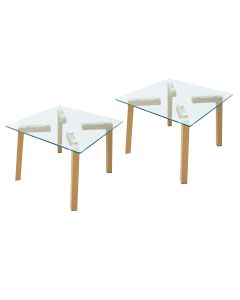 Mahmayi CT1213 Glass Coffee Table Configurable