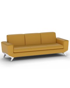 Mahmayi GLW SF165-3 PU Leatherette Three Seater Sofa Sandal Modern Sofa Ideal for Home and Office
