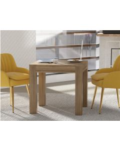 Mahmayi Modern Wooden Dining Table, 2-Seater for Kitchen, Dining Room, Living Room-80cm, Vintage Santa Fe Oak