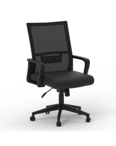 Mahmayi TJ HY-690 Medium Back Mesh Chair Black