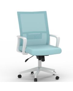 Mahmayi TJ HY-690W Medium Back Mesh Chair White