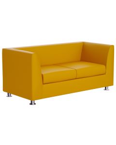 Mahmayi 679 Double Seater PU Sofa - Yellow