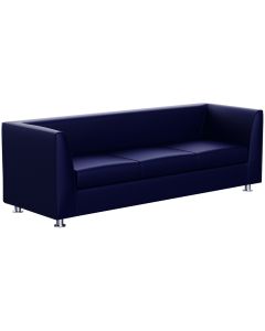 Mahmayi 679 Three Seater PU Sofa - Blue