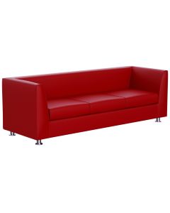 Mahmayi 679 Three Seater PU Sofa - Red