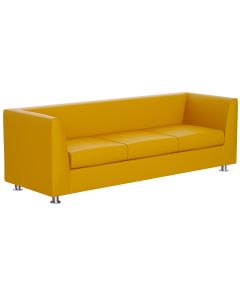Mahmayi 679 Three Seater PU Sofa - Yellow