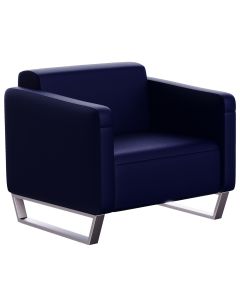 Mahmayi 2850 Single Seater PU Sofa - Blue
