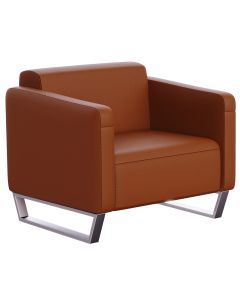 Mahmayi 2850 Single Seater PU Sofa - Chocolate Brown