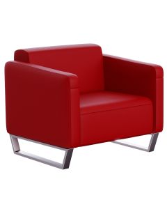 Mahmayi 2850 Single Seater PU Sofa - Red