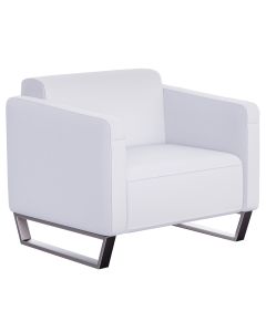 Mahmayi 2850 Single Seater PU Sofa - White