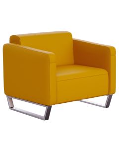 Mahmayi 2850 Single Seater PU Sofa - Yellow
