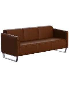 Mahmayi 2850 Three Seater PU Sofa - Brown