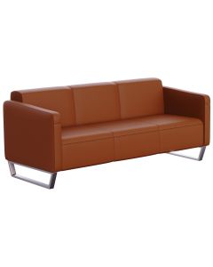 Mahmayi 2850 Three Seater PU Sofa - Chocolate Brown