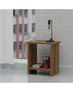 Mahmayi Modern Night Stand Table, Side Table with Open Single Shelf Ideal for Bedroom and Office, Zabrano