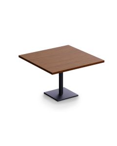 Ristoran 500X500E-120 4 seater Square Base Cafe-Dining-Meeting Table Dark Walnut