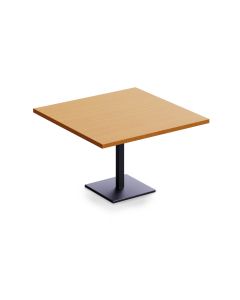 Ristoran 500X500E-120 4 seater Square Base Cafe-Dining-Meeting Table Light Walnut