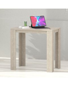 Mahmayi Modern Study Desk Support, Modern Executive Desks Ideal for Office, Home, Laptop, Computer Workstation Table, White Concrete
