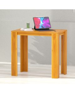 Mahmayi Modern Study Desk Support, Modern Executive Desks Ideal for Office, Home, Laptop, Computer Workstation Table, Light Walnut