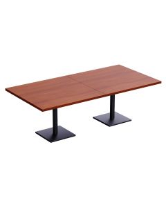 Ristoran 500X500E-240 8 seater Square Base Cafe-Dining-Meeting Table Apple cherry