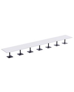 Ristoran 500X500E-840 28 seater Square Base Cafe-Dining-Meeting Table White