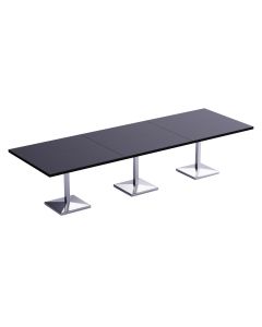 Ristoran 500PE-360 12 Seater Square Modular Pantry Table Black