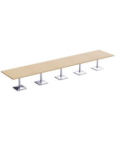Ristoran 500PE-600 20 Seater Square Modular Pantry Table Oak
