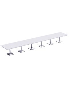 Ristoran 500PE-720 24 Seater Square Modular Pantry Table White