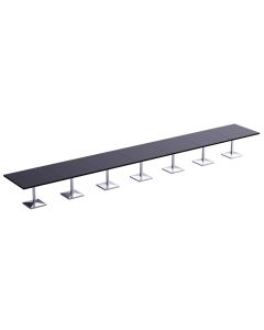Ristoran 500PE-840 28 Seater Square Modular Pantry Table Black