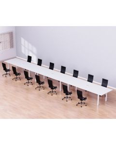 Figura 72-60 14 Seater White Conference-Meeting Table