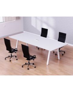 Bentuk 139-18 4 Seater White Conference-Meeting Table