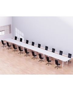 Figura 72-72 18 Seater White Conference-Meeting Table