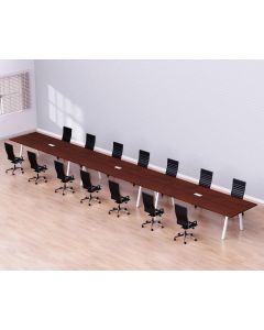 Bentuk 139-60 14 Seater Apple Cherry Conference-Meeting Table